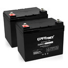 2 Pack - ExpertPower 12V 33Ah AGM SLA Battery Also Replaces 35Ah, 34Ah, 32Ah 