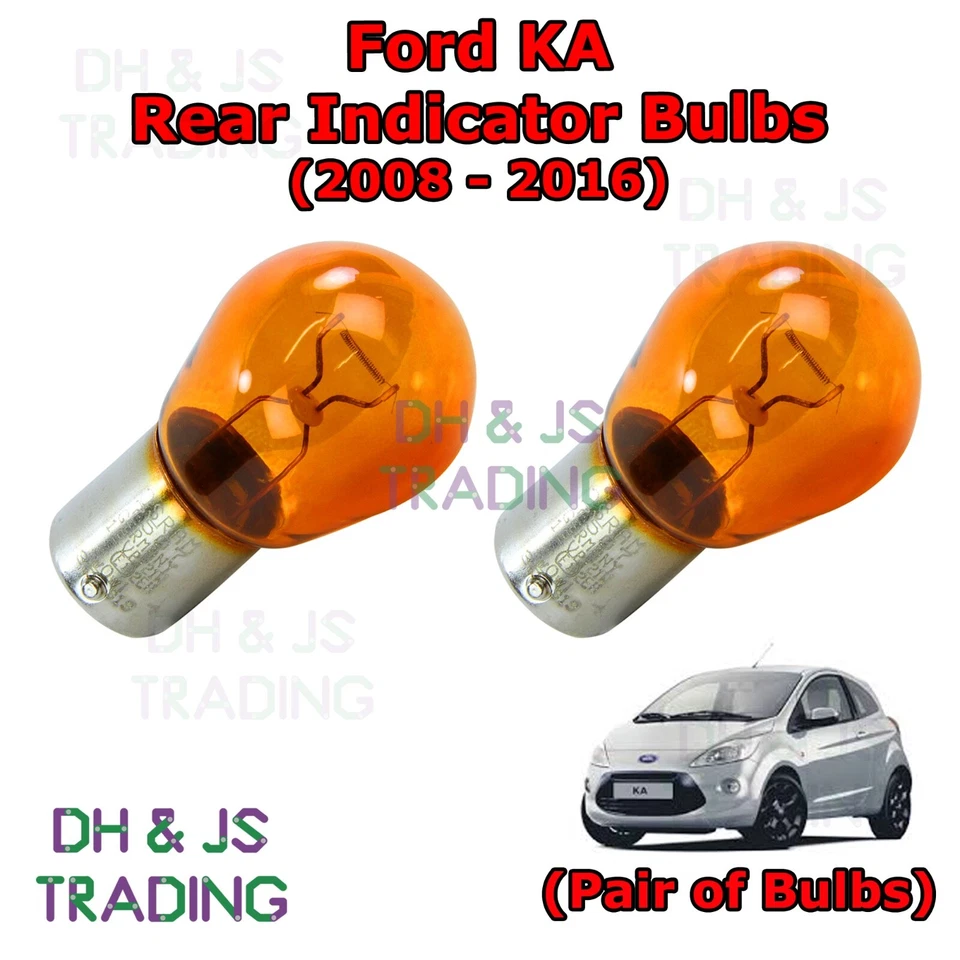 Lâmpadas indicadoras traseiras âmbar para Ford KA lâmpada flash traseira par lateral (08-16) - Imagem 1 de 1