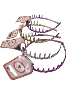 4 CERCHIETTI FASCIA CERCHIETTI PER CAPELLI A PETTINE PLASTICA CROMATA 4 COLORI - Imagen 1 de 1