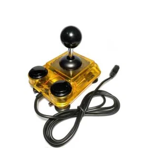 ArcadeR 9-pin Joystick compatible with Sinclair Atari C64 Sega Transparen Yellow - Picture 1 of 3