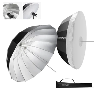 NEEWER 65"/165cm Parabolic Reflective Umbrella Photography with Silver Inner NEW - Picture 1 of 5