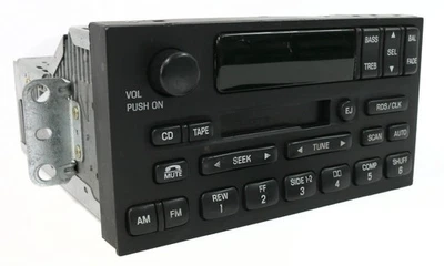 2000-2002 Mercury Villager AMFM Radio Receiver Cassette Player ID YF5F-18C870-BA - Image 1 of 4