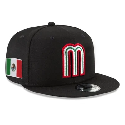 Brand New 9FIFTY Baseball Cap -MLB Mexico National Team Black Snapback Hat - Image 1 of 3
