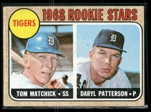 1968 Topps #113 Tigers 1968 Rookie Stars Tom Matchick Daryl Patterson Set Break - Picture 1 of 2
