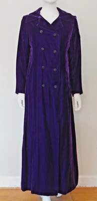 MOD винтажный 60-х двойной грудью бархата Mod прихотливый ведьмы длинный жакет M - Изображение 1 из 4