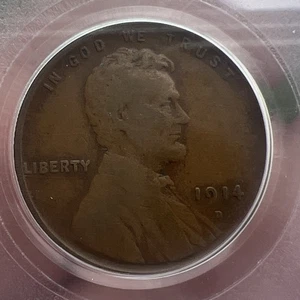 1914 D Lincoln Wheat Copper Cent 1C PCGS F 15 - Picture 1 of 5
