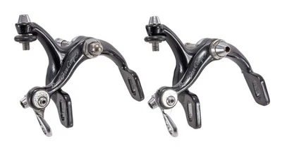 Juego de pinzas de freno de llanta de bicicleta de carretera Dia-Compe Royal Gran Compe 400 negro CM F/R Foto 1 de 4