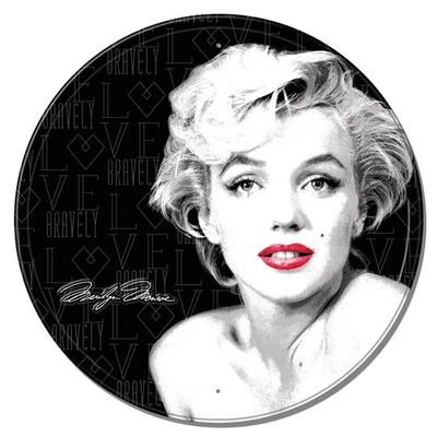 Marilyn Monroe Round EMBOSSED Sign wall decor 11.75 " inch Made in USA - Image 1 of 3