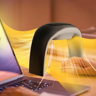 Scaldamani per Scrivania (Nero) Tappetino per Mouse Da Scrivania Super Silenzios - Immagine 1 di 4