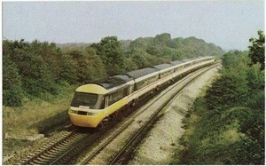 Railway Postcard BR HST 125 253028 Coalpit Heath 1983 High Speed Test Run - Foto 1 di 1
