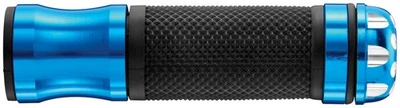 BikeMaster Grips with Revolver Bar End - 7/8in 135mm - Blue Motorcycle 101863 - Image 1 of 4