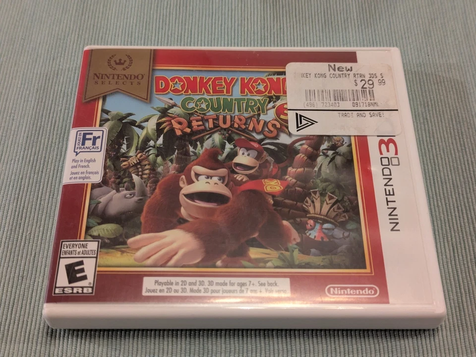 Donkey Kong Country Returns 3D Nintendo 3DS CIB - Image 1 of 4