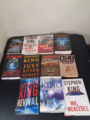 Stephen King Hardcover Book Lot Of 11 Books Read Description - Image 1 of 4