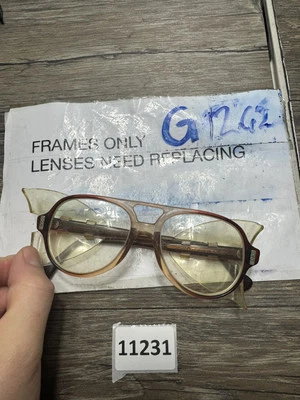 Marco de gafas de seguridad American Optical Vintage Aviator Z87 54-17 Foto 1 de 4