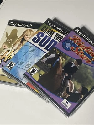 Lot of 3 PS2 Games: Riding Star, Sudoku, Hannah Montana Sealed - Image 1 of 4