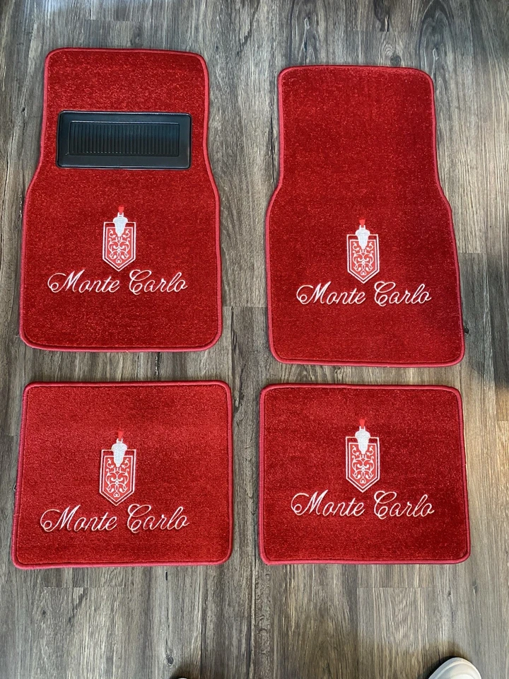 Tapete Chevy Monte Carlo 1970-1988 LS SS CL VERMELHO - Imagem 1 de 2