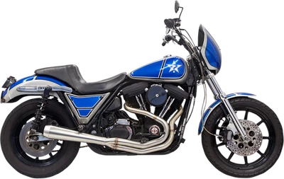 Escape 2:1 de acero inoxidable Bassani Road Rage III 1984-2000 Harley FXR FXRT FXRS FXRC Foto 1 de 2
