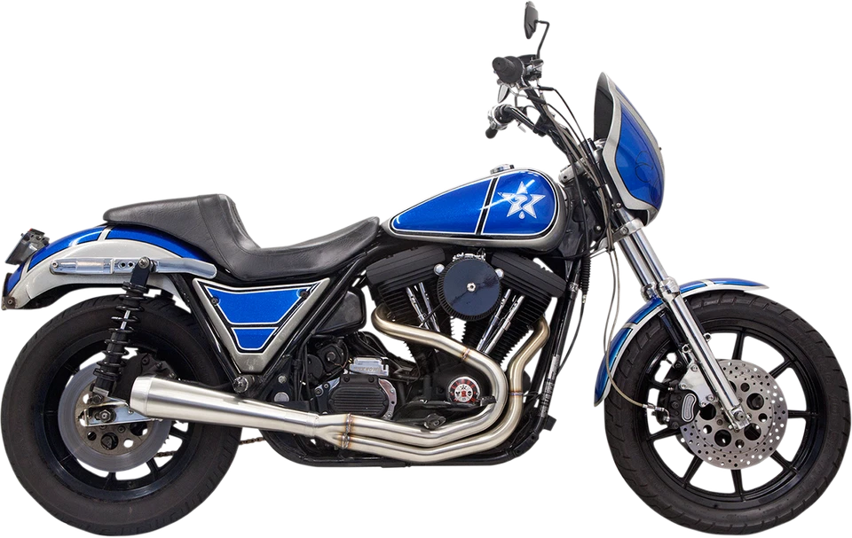 Escape 2:1 de acero inoxidable Bassani Road Rage III 1984-2000 Harley FXR FXRT FXRS FXRC Foto 1 de 2