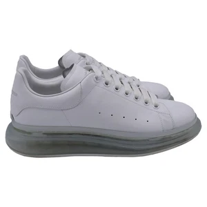 Alexander Mcqueen Oversized Clear Sole Sneakers In Leather Men White Size 45 - Imagen 1 de 9