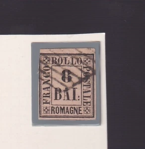 Romagne 1859 8Bai Pink Used Three Large Margins Touched At The Top (Cod.7896) - Picture 1 of 2