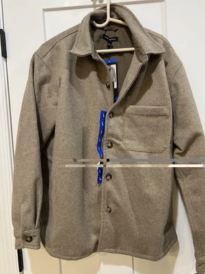 Banana Republic Jacket Men’s L Tan Heritage Shirt Jacket Button Up Lined NWT - Image 1 of 3
