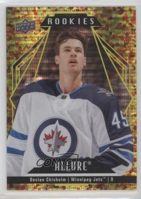 2022 Upper Deck Allure Rookies Gold Glitter Bomb 35/199 Declan Chisholm #103 - Image 1 of 3