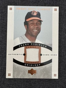 Camiseta deportiva 2005 cubierta superior auténtica usada juego Sweet Spot Classic Frank Robinson Gu - Imagen 1 de 2