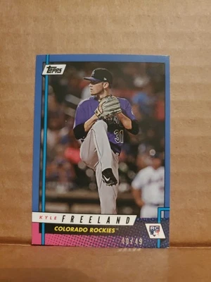 2017 Topps On Demand Rookie Class Kyle Freeland #7B Rookie RC Blue /49 - Image 1 of 2