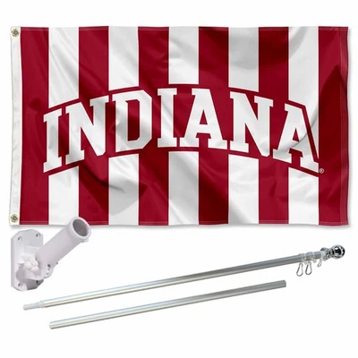 Indiana Hoosiers Flag Pole and Bracket Mount Holder - Image 1 of 4