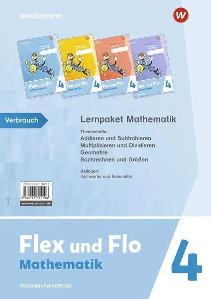 Flex und Flo 4. Lernpaket Mathe (Verbrauch) 2021 Ausgabe 2021 - Bild 1 von 1