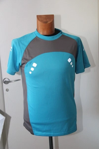 Original  tee shirt homme Running ROGELLI Greenfield Cooldry bleu gris XS  neuf - Photo 1/1