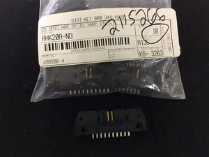 499206-4 AMP CONN HEADER VERDE 20POS 2,54MM 2 PEZZI - Foto 1 di 1