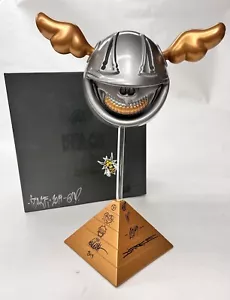 D*Face X Ron Inglés X Hecho por Monstruos Perro Sonrisa Calavera Firmado Esbozado por Ambos - Imagen 1 de 6