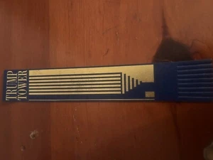**RARE**HARD-TO-FIND" Vintage 80s TRUMP TOWER 9" Leather Bookmark PRISTINE! - Picture 1 of 2