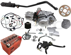 125cc Semi Auto Engine Motor Kit Electric Start For 50cc-110cc ATV Go Kart Quad - Picture 1 of 12