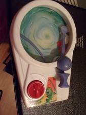 vintage Blue-Box Toys wind-up fishing hand held game in original box