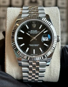 Rolex Datejust 41 “Jet Black” Jubilee COMPLETE SET 126334 - Picture 1 of 11