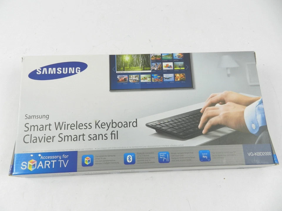 SAMSUNG VG-KBD2000 Smart Wireless Keyboard Smart TV Bluetooth Touch Pad NOB D322 - Image 1 of 4