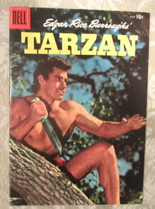 TARZAN #80, VF, 1956 DELL, EDGAR BURROUGHS, 1ST GORDON SCOTT, JESSE MARSH-ART - Picture 1 of 2