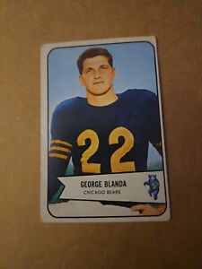 1954 Bowman Football #23 George Blanda-Chicago Bears 