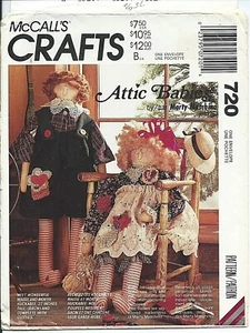 M 5691 patrón de costura 27" trapo MUÑECAS Y ROPA niño/niña coser *attico bebés* SIN CORTAR - Imagen 1 de 2