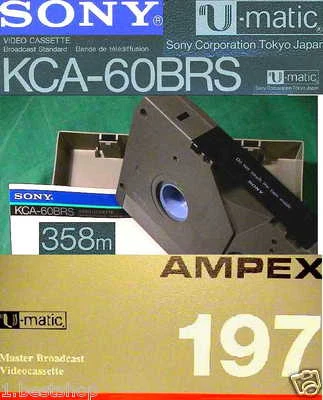 100 U-Matic Recorder Sony Umatic Videobänder Tape Band KCA KCS BRS Broadcasting - Bild 1 von 4