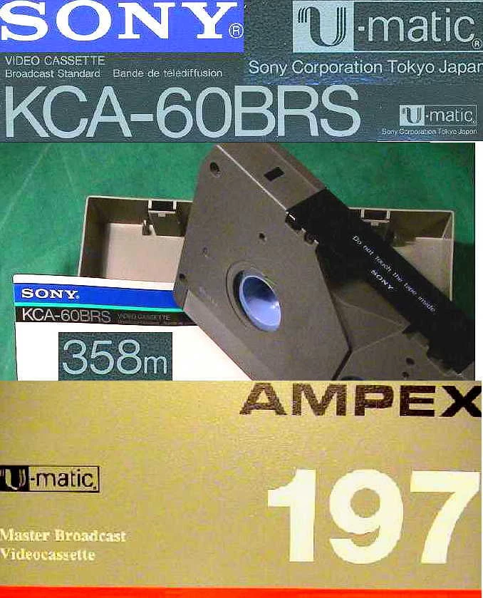 100 U-Matic Recorder Sony Umatic Videobänder Tape Band KCA KCS BRS Broadcasting - Bild 1 von 4