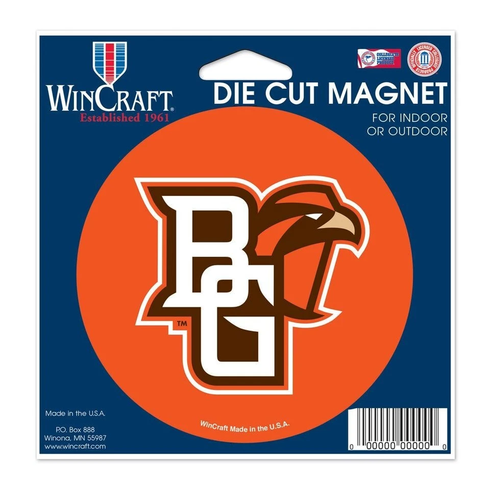 BOWLING GREEN STATE FALCONS 5" DIE CUT ÍMÃ INTERNO EXTERNO NOVO WINCRAFT 👀 - Imagem 1 de 1