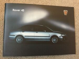 Rover 45,  2001 brochure  pub no 5794 in VGC Bi38