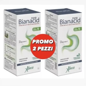 2 Aboca Neo Bianacid ✅ 140 Tabletten Gesamt Magensäure Reflux Gastritis - Bild 1 von 2