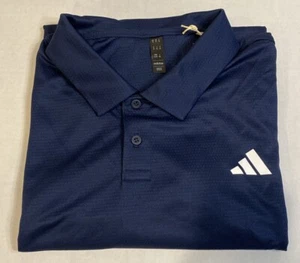 adidas Heat Rdy Tennis Polo Shirt HS3237 Mens XL Collegiate Navy Polyester - Picture 1 of 8