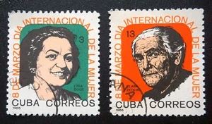 sCUBA Sc# 942-943 International WOMENS' DAY Cpl set of 2 1965 used cto - Picture 1 of 1