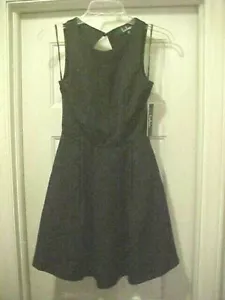Women Solid Black Dress By Lulus Size XS Open Back NEW Fully Lined Sleeveless - Picture 1 of 8