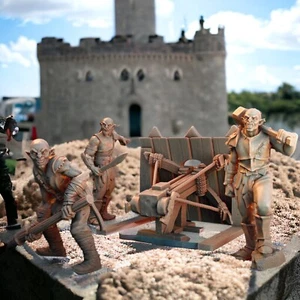 Orc Siege Crossbow and Crew - 28mm LoTR, MESBG etc - 3 Figures & Crossbow - Picture 1 of 8